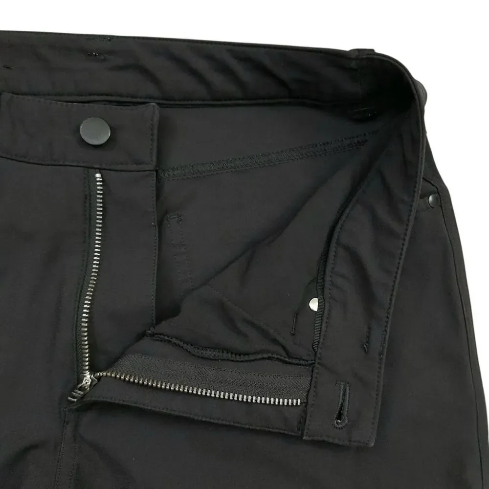 Lululemon ABC Slim-Fit Warpstreme Pants Mens 30x31 Black 5-Pocket Travel Golf
